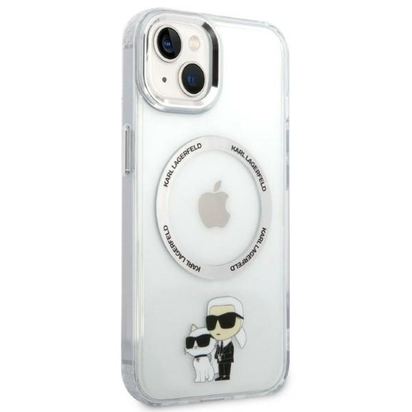 Karl Lagerfeld - Hardcase MagSafe (KLHMP14MHNKCIT) - iPhone 14 Plus - Clear Iconic Karl&Choupette
