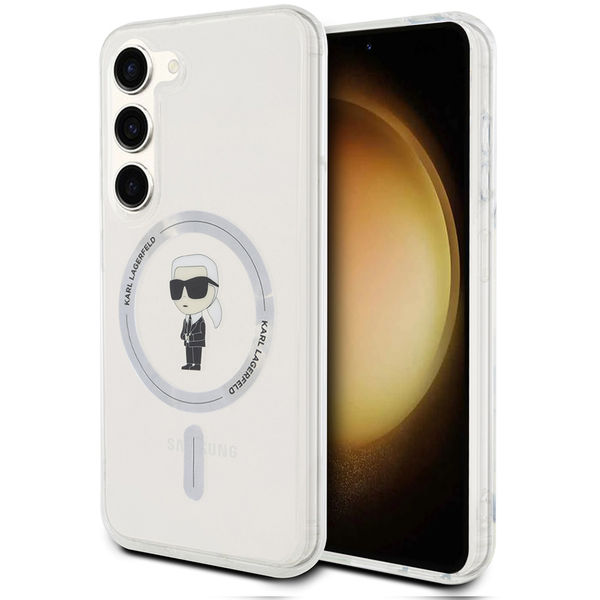 Karl Lagerfeld - IML MagSafe (KLHMS23SHFCKNOT) - Samsung Galaxy S23 - Transparent Ikonik