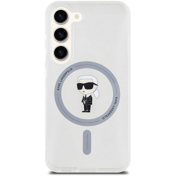 Karl Lagerfeld - IML MagSafe (KLHMS23SHFCKNOT) - Samsung Galaxy S23 - Transparent Ikonik