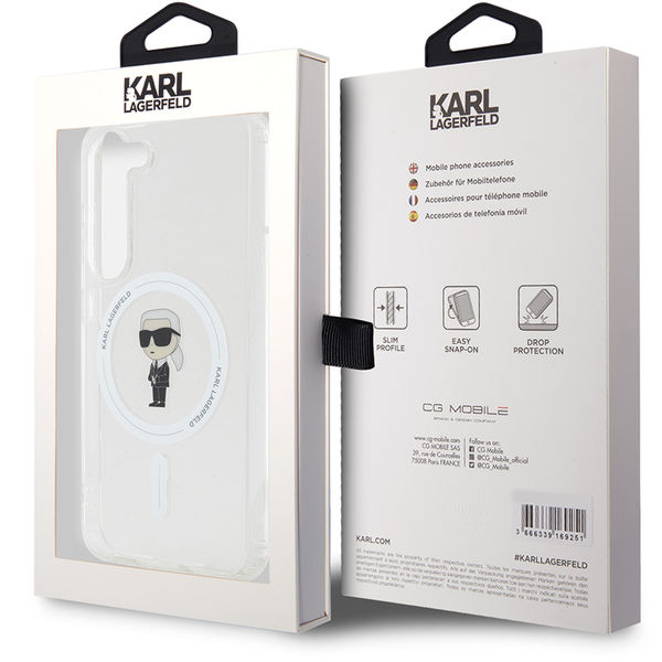 Karl Lagerfeld - IML MagSafe (KLHMS23SHFCKNOT) - Samsung Galaxy S23 - Transparent Ikonik