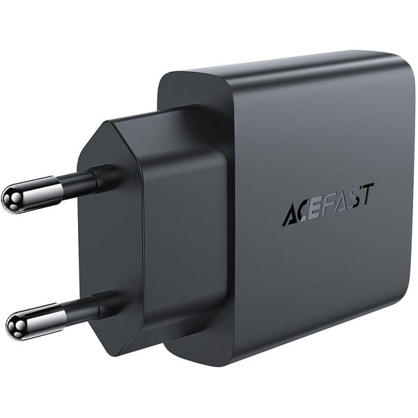 Acefast - Wall Charger (A69) - Type-C, USB, PD30W, GaN Technology, Quick Charge Compatibility - Black