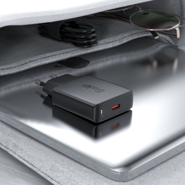 Acefast - Wall Charger (A65) - Type-C, GaN Technology, 20W, Power Delivery - Black