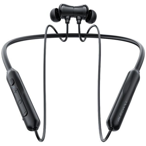 Acefast - Bluetooth Earphones (N3) - Behind the Head, Neckband, Noise Reduction, Bluetooth 5.4, IPX4, 300mAh - Black