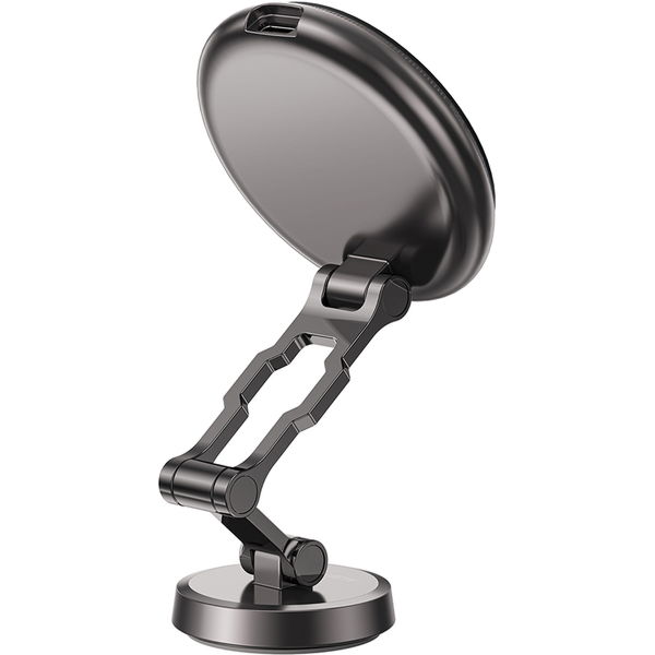 Acefast - Car Holder with Wireless Charging (D30) - for iPhone, Magnetic Grip, 360°, LED Light, for Dashboard, 15W - Black