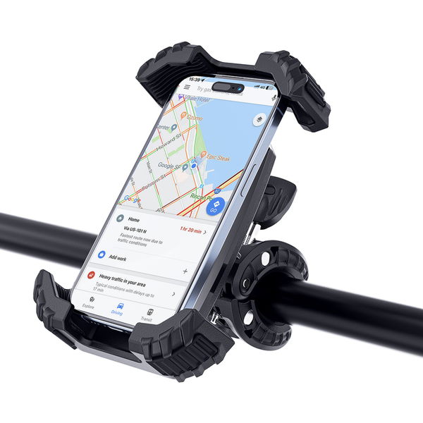 Acefast - Bike Phone Holder (D23) - for Phone 4.5-6.7, Free Rotation, Multi-angle Adjustment, Safety Lock - Black