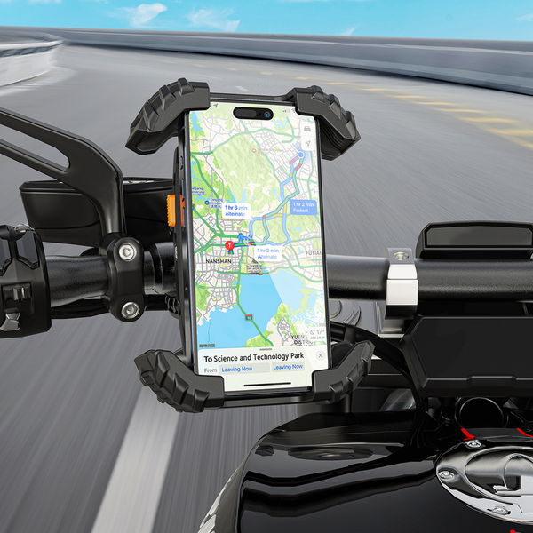 Acefast - Bike Phone Holder (D23) - for Phone 4.5-6.7, Free Rotation, Multi-angle Adjustment, Safety Lock - Black