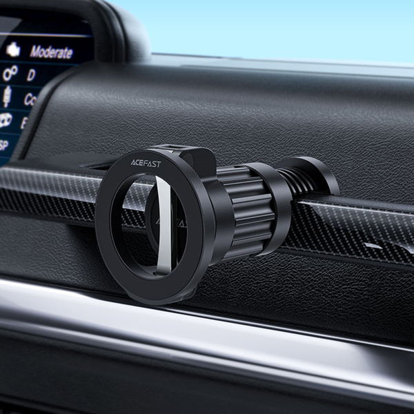 Acefast - Phone Holder (E23) - for Desk, Magnetic, Adjustable, Wide Compatibility, Portable, Durable - Black