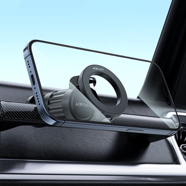 Acefast - Phone Holder (E23) - for Desk, Magnetic, Adjustable, Wide Compatibility, Portable, Durable - Black