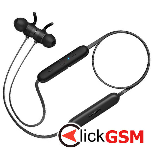 Philips - Bluetooth Earphones (TAE1205BK/00) - for Sport, Bluetooth 5.1, Microphone, In-ear, IPX4 - Black