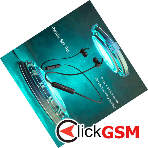 Philips - Bluetooth Earphones (TAE1205BK/00) - for Sport, Bluetooth 5.1, Microphone, In-ear, IPX4 - Black