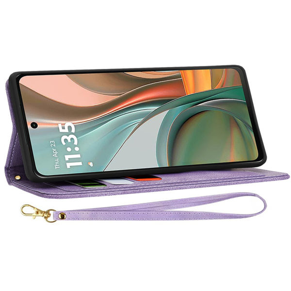 Techsuit - FlipCraft - Motorola Moto G75 - Mysterious Purple