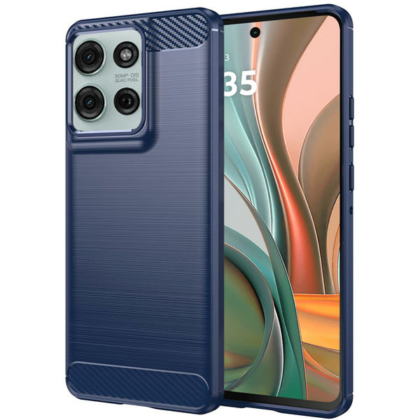 Techsuit - Carbon Silicone - Motorola Moto G75 - Blue