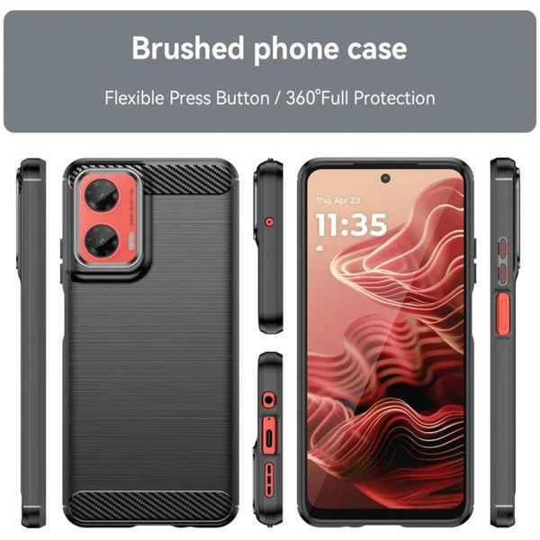 Techsuit - Carbon Silicone - Motorola Moto G75 - Blue