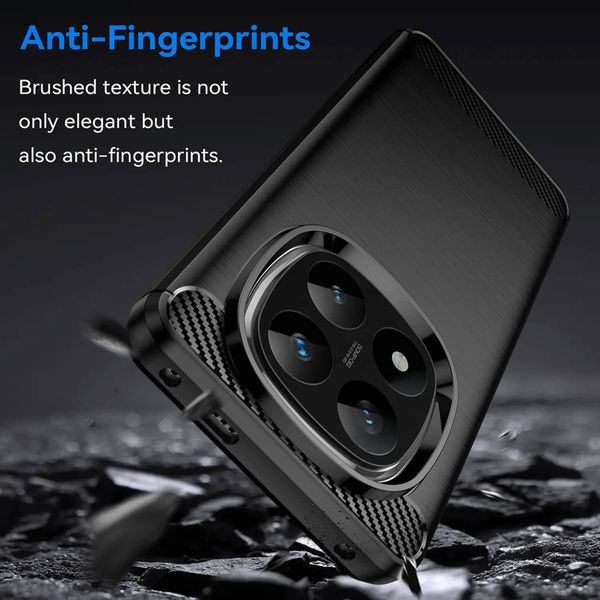 Techsuit - Carbon Silicone - Xiaomi Redmi Note 14 Pro+ 5G - Black