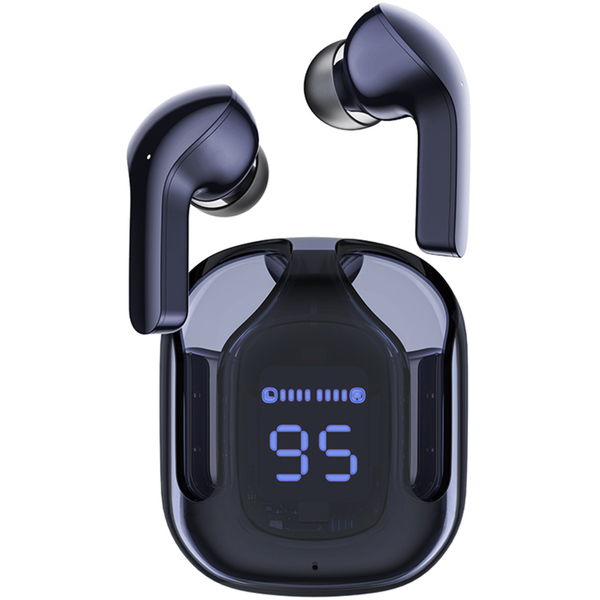 Acefast - Wireless Earbuds (T6) - USB-C, IPX4, Bluetooth 5.3, ENC, Fast Charging, LED Digital Display, 500mAh - Sapphire Blue