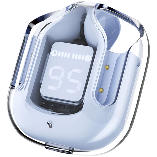 Acefast - Wireless Earbuds (T6) - USB-C, IPX4, Bluetooth 5.3, ENC, Fast Charging, LED Digital Display, 500mAh - Ice Blue