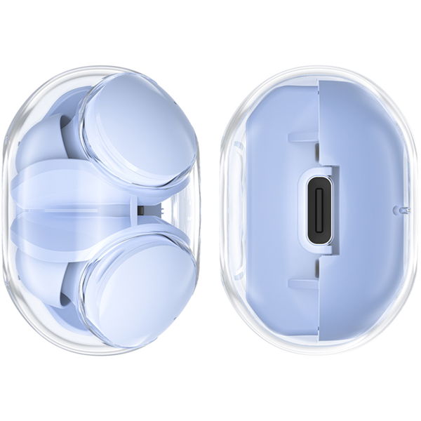 Acefast - Wireless Earbuds (T6) - USB-C, IPX4, Bluetooth 5.3, ENC, Fast Charging, LED Digital Display, 500mAh - Ice Blue