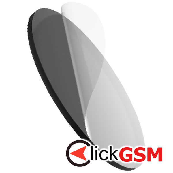 Fixed - Adhesive Pad (FIXDSC-BK) - for Dashboard, Round Shape, Flexible Silicone - Black