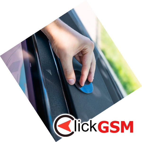 Fixed - Adhesive Pad (FIXDSC-BK) - for Dashboard, Round Shape, Flexible Silicone - Black