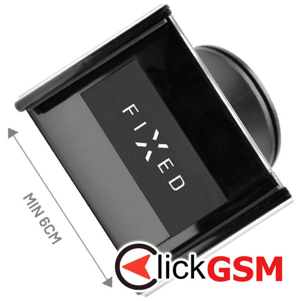 Fixed - Car Holder (FIXH-FIX3) - for Dashboard and Windshield with Adhesive Suction Cup, 6-9cm - Black