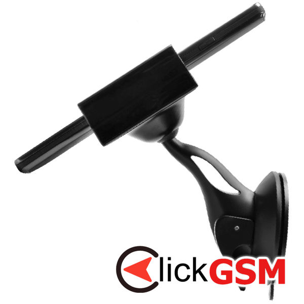 Fixed - Car Holder (FIXH-FIX3) - for Dashboard and Windshield with Adhesive Suction Cup, 6-9cm - Black