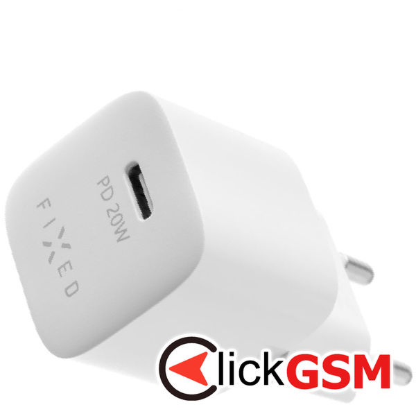 Fixed - Mini Wall Charger (FIXC20M-C-WH) - Type-C, Power Delivery 3.0, 20W - White