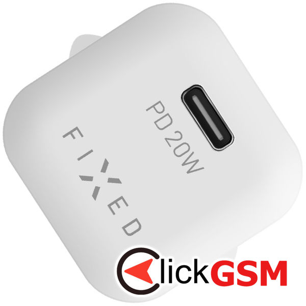 Fixed - Mini Wall Charger (FIXC20M-C-WH) - Type-C, Power Delivery 3.0, 20W - White