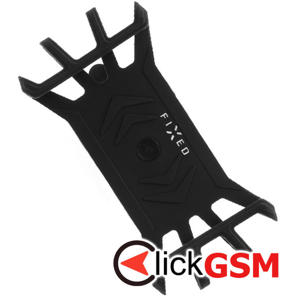 Fixed - Bike Holder (FIXBI-BK) - for Bike or Motorcycle, Flexible Silicone, 360° Rotation - Black