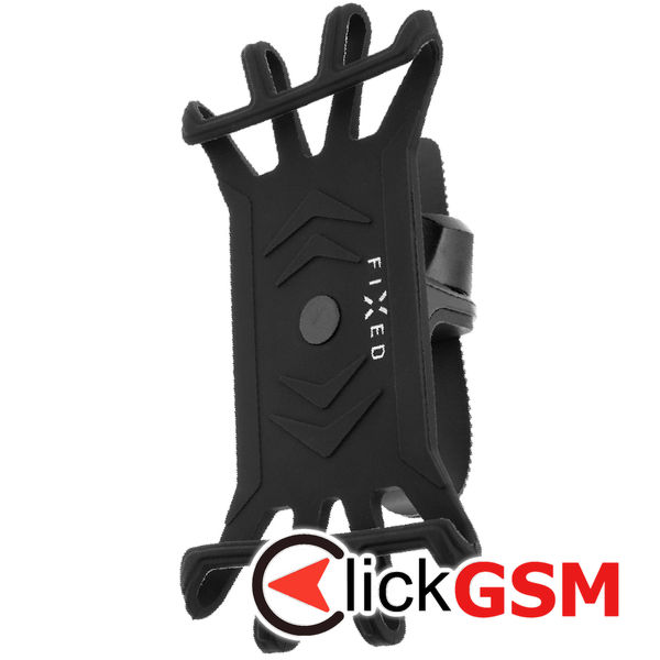 Fixed - Bike Holder (FIXBI-BK) - for Bike or Motorcycle, Flexible Silicone, 360° Rotation - Black