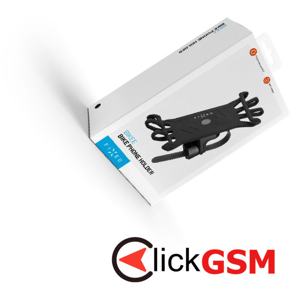 Fixed - Bike Holder (FIXBI-BK) - for Bike or Motorcycle, Flexible Silicone, 360° Rotation - Black