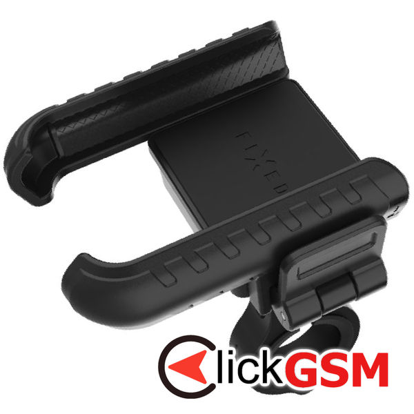 Fixed - Bike Holder (FIXBIP-BK) - Flexible Silicone, 360° Rotation - Black