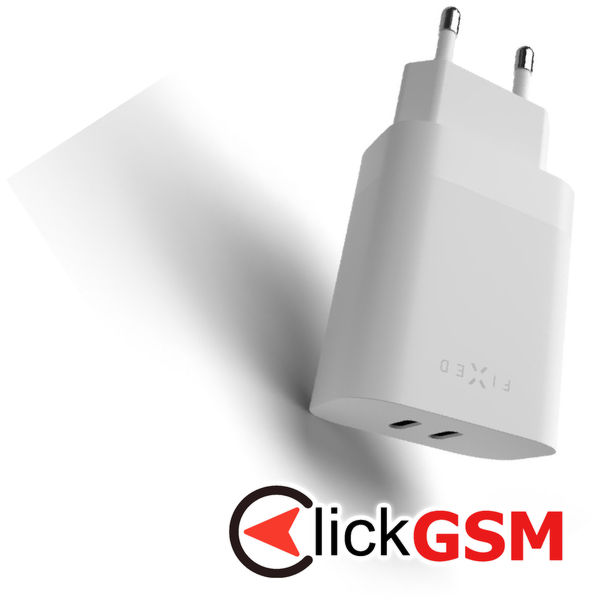 Fixed - Wall Charger (FIXC35-2C-WH) - 2x Type-C, Power Delivery 3.0, 35W - White