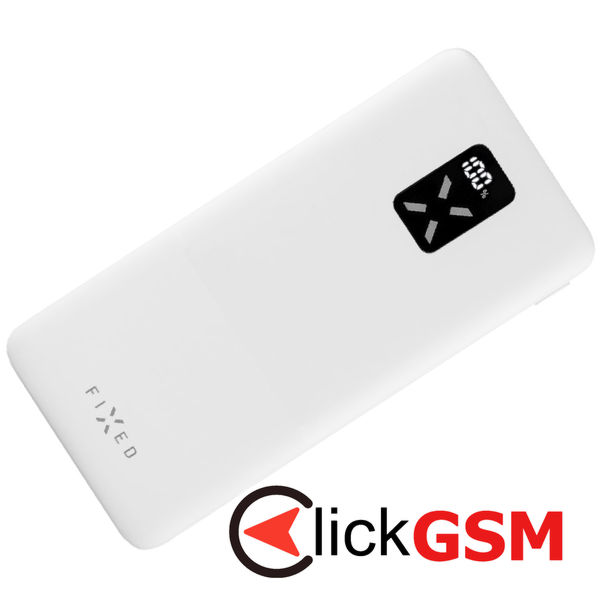 Fixed - Power Bank Zen 10 (FIXZEN-10-WH) - 2x USB, Type-C, 20W, 10000mAh, with LCD Display - White
