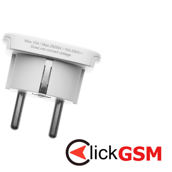 Fixed - Travel Adapter (FIXCT-EU) - EU, 10A / 2500W, PC - White