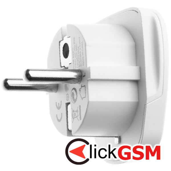 Fixed - Travel Adapter (FIXCT-EU) - EU, 10A / 2500W, PC - White