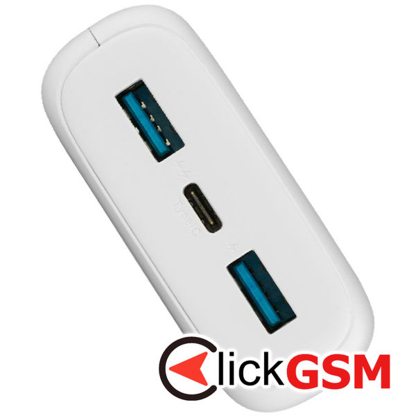 Fixed - Power Bank Zen 20 (FIXZEN-20-WH) - 2x USB, Type-C, 20W, 20000mAh, with LCD Display - White