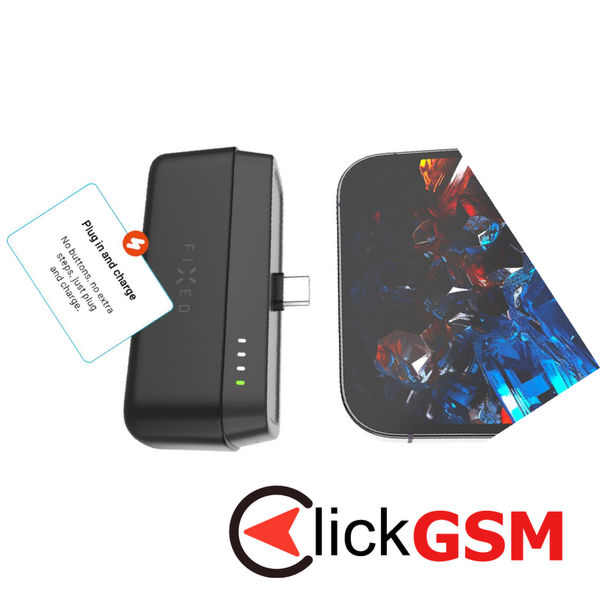 Fixed - Power Bank (FIXZEN-5PL-BK) - Type-C, Compact Design, PD20W, 5000mAh - Black