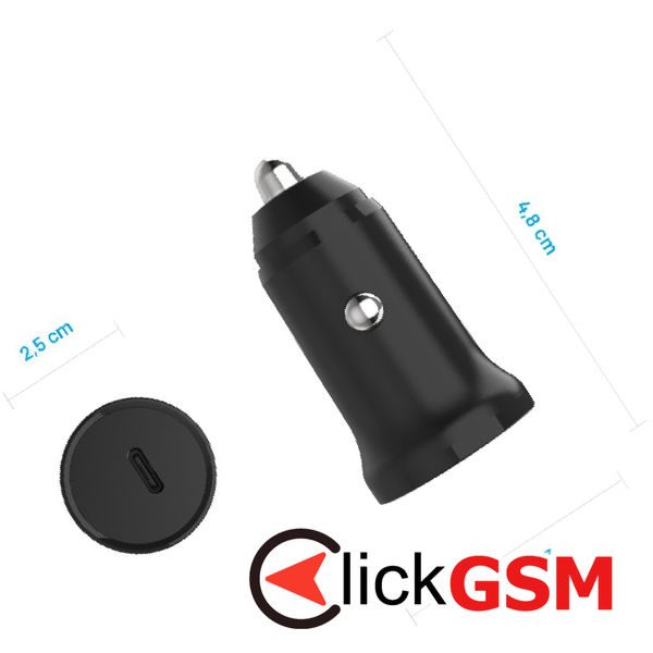 Fixed - Car Charger (FIXCC30N-C-BK) - USB-C, 30W, PD3.0, 12V/24V, Universal - Black