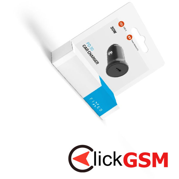 Fixed - Car Charger (FIXCC30N-C-BK) - USB-C, 30W, PD3.0, 12V/24V, Universal - Black