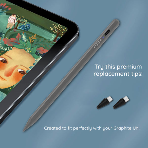 Fixed - (2 pack) Stylus Replacement Tips (FIXPART-T-UN) - Compatible with Graphite UNI - Black