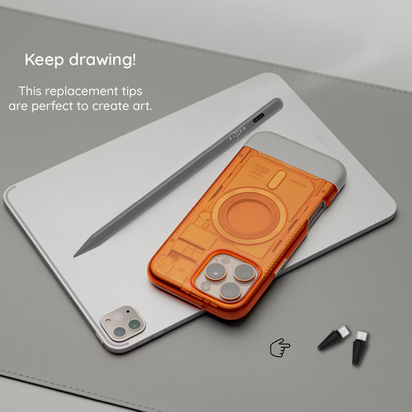 Fixed - (2 pack) Stylus Replacement Tips (FIXPART-T-UN) - Compatible with Graphite UNI - Black