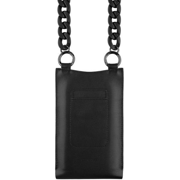 Fixed - Universal Shoulder Bag Venezia Leather (FIXVEN-BK) - for Mobile Phones 7 - Black