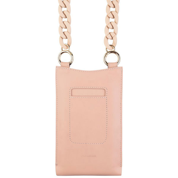 Fixed - Universal Shoulder Bag Venezia Leather (FIXVEN-PPI) - for Mobile Phones 7 - Pink