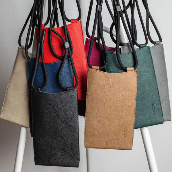 Fixed - Universal Shoulder Bag Verona (FIXVER-BK) - for Mobile Phones 7 - Black