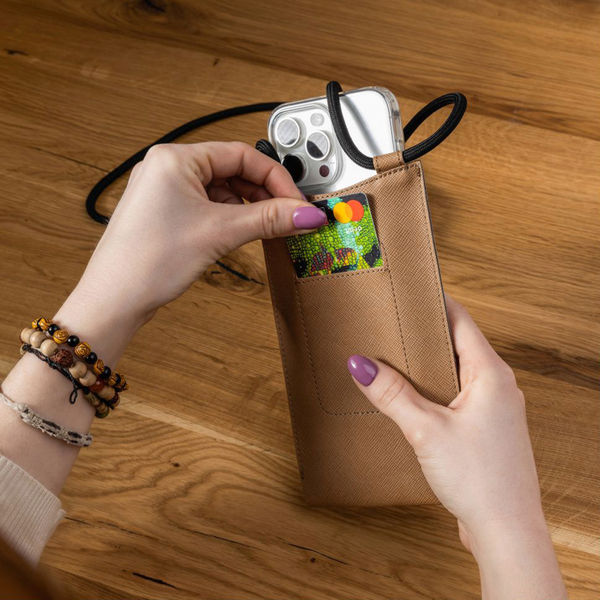 Fixed - Universal Shoulder Bag Verona (FIXVER-BK) - for Mobile Phones 7 - Black