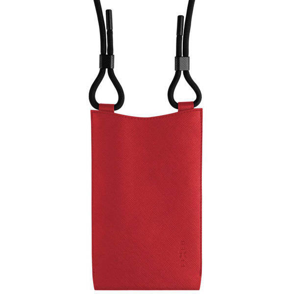Fixed - Universal Shoulder Bag Verona (FIXVER-RD) - for Mobile Phones 7 - Red