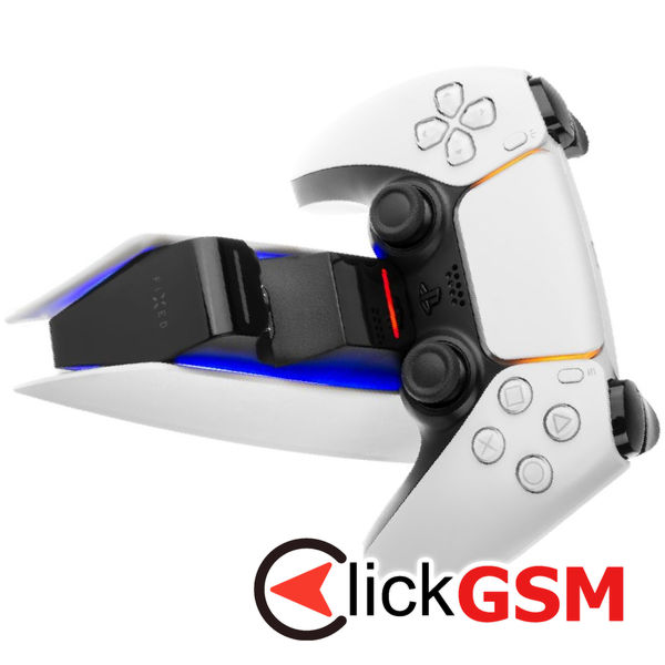 Fixed - Charging Station (FIXPS5-DCC-BW) - for PS5 DualSense Controllers, 2x Docks, Fast Charge, LED, USB-C Port - Black