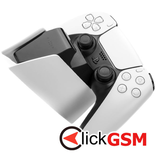 Fixed - Charging Station (FIXPS5-DCC-BW) - for PS5 DualSense Controllers, 2x Docks, Fast Charge, LED, USB-C Port - Black