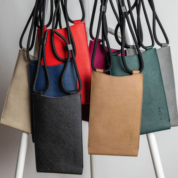 Fixed - Universal Shoulder Bag Verona (FIXVER-DRGRE) - for Mobile Phones 7 - Dark Green