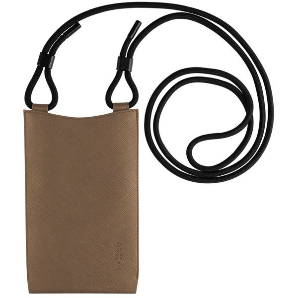 Fixed - Universal Shoulder Bag Verona (FIXVER-CO) - for Mobile Phones 7 - Coffee